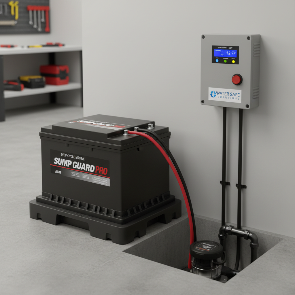 Sump pump backup battery

