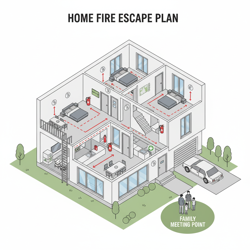 How to Create a Home Fire Escape Plan That Saves Lives